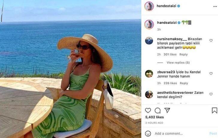 Camdaki Kız dizisinin yıldızı Hande Ataizi dalga konusu oldu